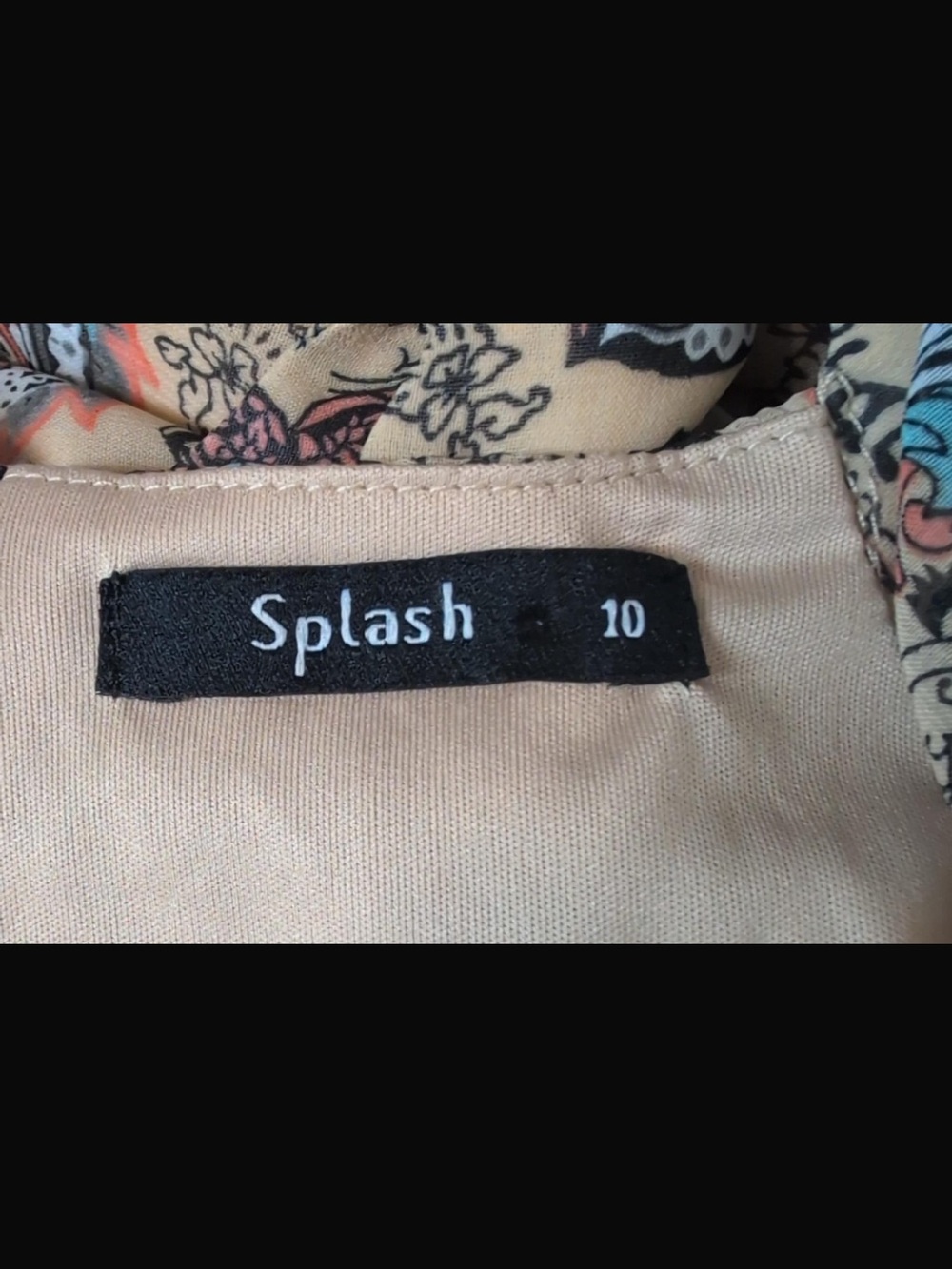 Splash Paisley Maxi Dress – Size 10 - Picture 4 of 5